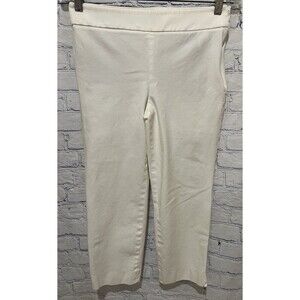 Talbots White Chatham Crop Women’s Size Zip Cropped Pants Size 2